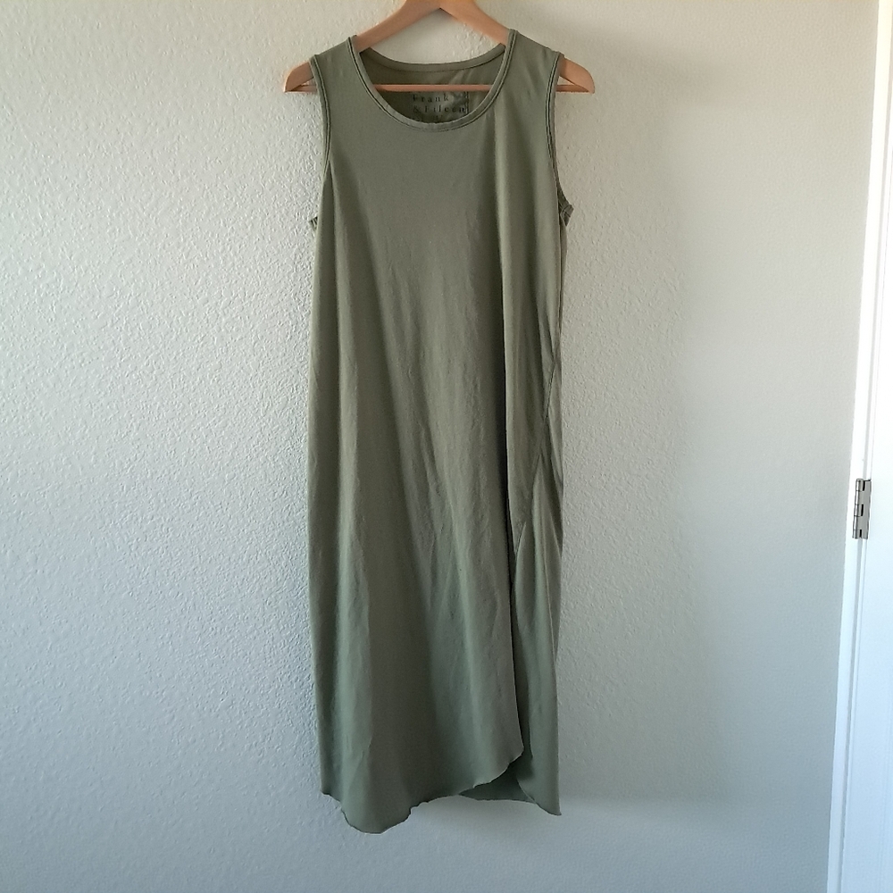 Frank & Eileen Tee Lab Midi Dress Green Size  Small Classic Capsule
